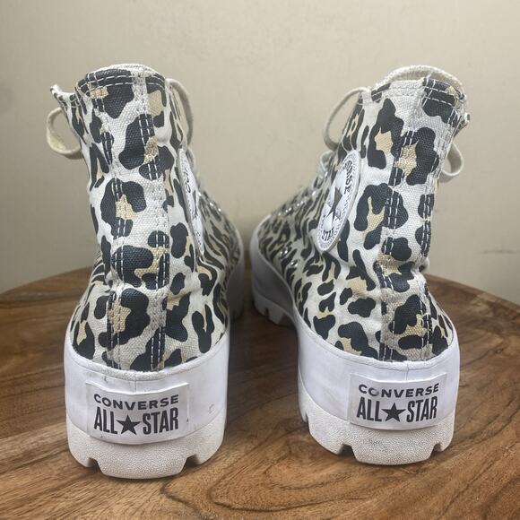 Converse Chuck Taylor All Star Lugged Leopard Womens Animal Print Size 9 Shoes - Picture 3 of 9